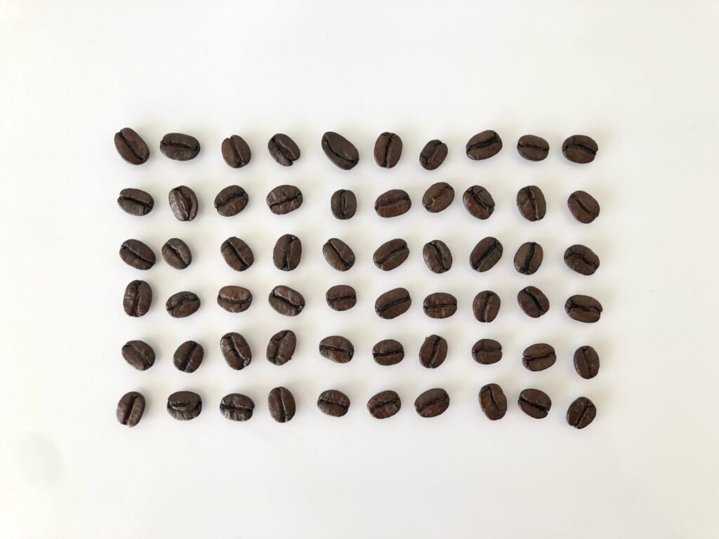 コーヒー豆60粒の画像