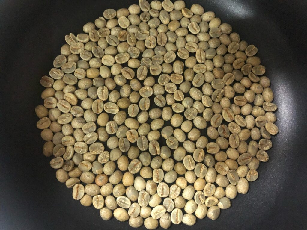 焙煎中の豆の画像